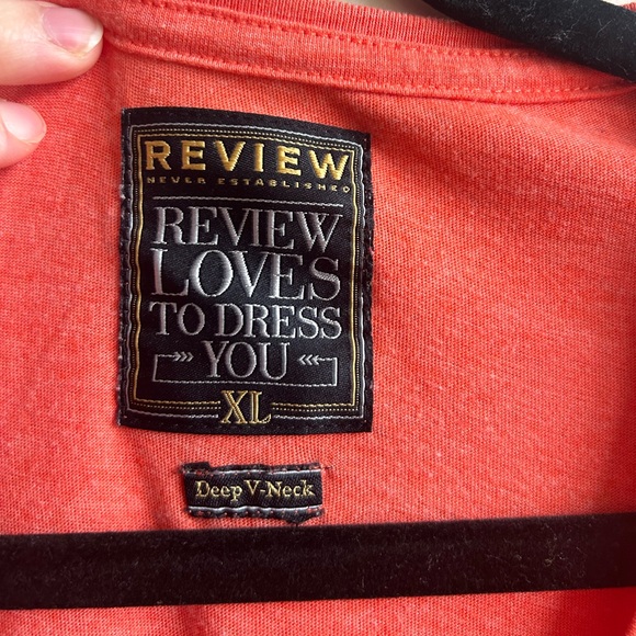 Review Never Established Clothing Brand Mens Deep V Fitted Shirt - Picture 2 of 4